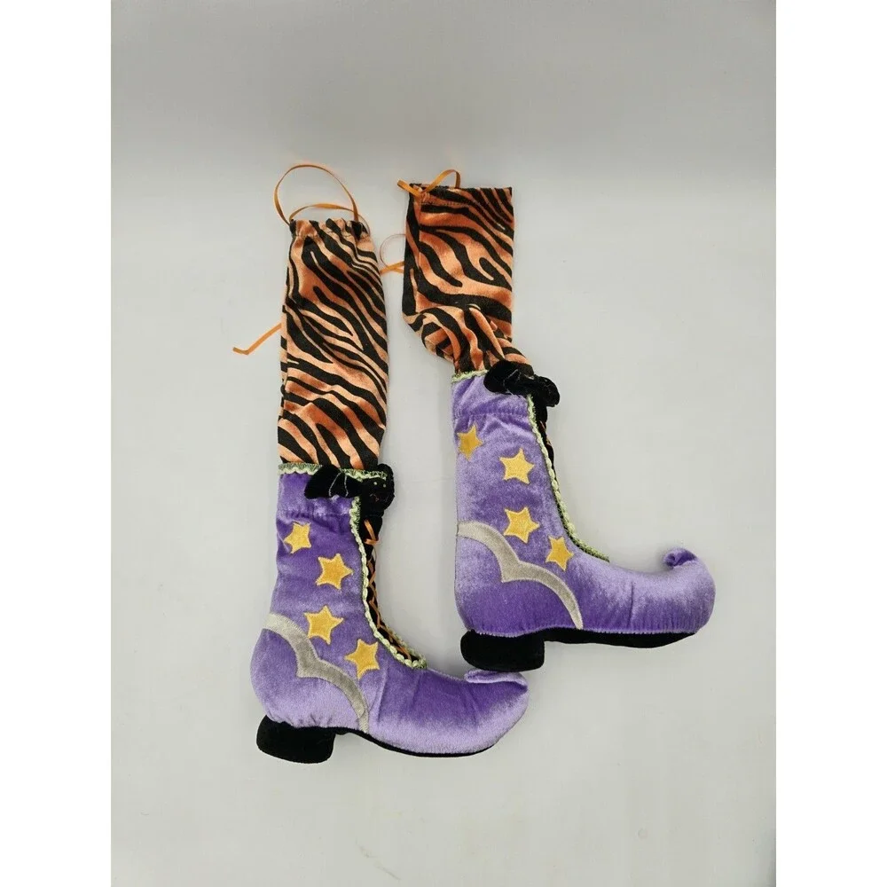 Pier 1 Wicked Witch feet Shoes‎ Halloween Chair Or Table Leg covers Decor